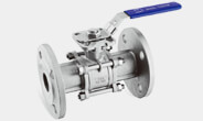 3PC Flanged Ball Valve With Mouting Pad (DIN)