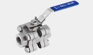 3PC Flanged Stainless steel ball valve