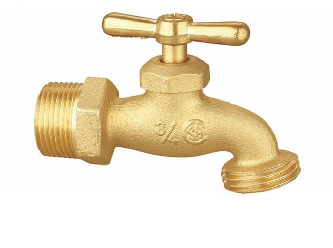 Brass kitchen tap