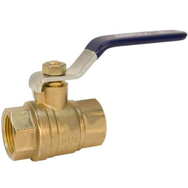 Ball Valve - Brass, Two-Piece, Full Port, NPT x NPT