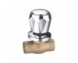 Brass Stop Valve with Iron Handle