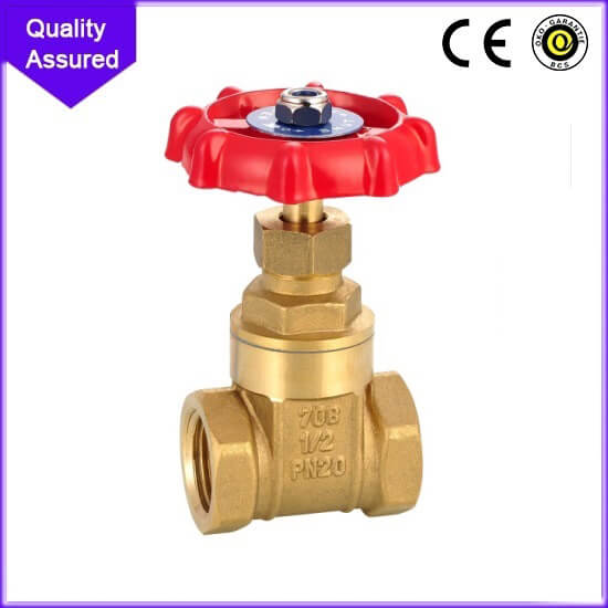 2" Brass Gate Valve - 200WOG, FxF NPT